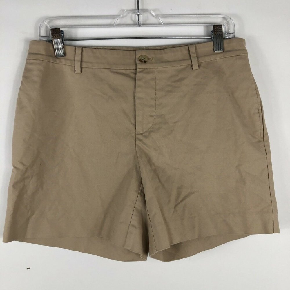 Lauren Ralph Lauren Shorts Women's Size 6 Khaki Chino Stretch Tan Beige